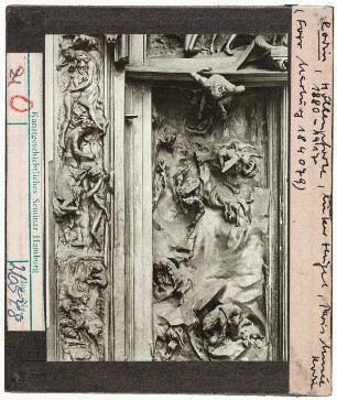 François Auguste René Rodin: Höllenpforte, Detail: linker Flügel
