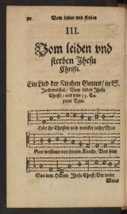 III. Vom leiden und sterben Jhesu Christi.