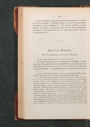Zweites Kapitel. Die Verwandlung von Geld in Kapital