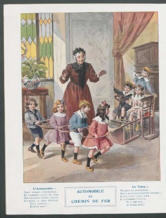 Tafel: Automobile et chemin de fer