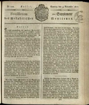 No. 148, Sonntag den 4. November 1810