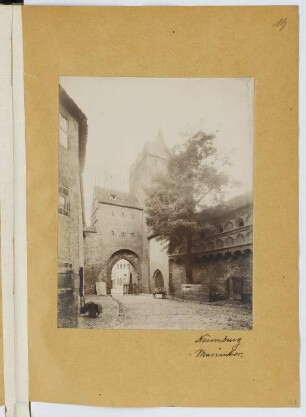 Marientor, Naumburg/Saale: Ansicht (aus: Skizzen- und Fotoalbum 24)