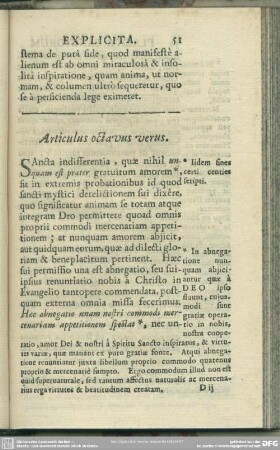 Articulus octavus verus [& falsus]