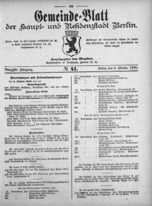 1899,41: No. 41, 8. Oktober 1899