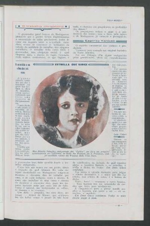 Estrela que surge : Miss Blanche Nehaffey