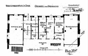 Sulz (Neckar): Empfangsgebäude Verwaltungsgebäude Grundriß Erdgeschoß (bauliche Änderung.)
