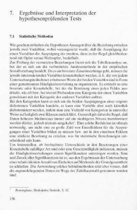 7.1 Statistische Methoden