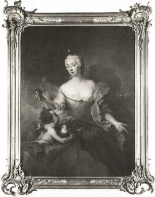 Gemälde "Anna Karolowna Gräfin Woronzowa als Venus" (1749, A. Pesne; Leinwand; 1,45 x 1,18 m; Park Sanssouci Potsdam)