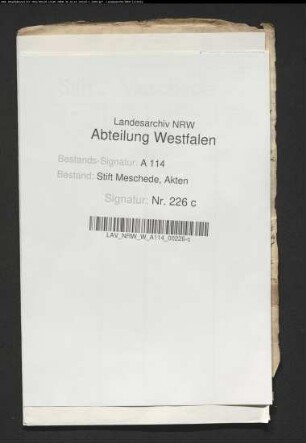 Melchior Wrede, Vikar zu Meschede und Dortmund, u. a. ./. Johan Hennemüller wegen eines Gartens