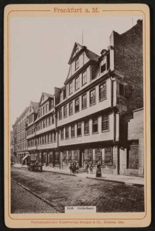 Ansicht des Frankfurter Goethehauses, 1896