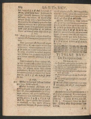 Titulus XXV. De Exceptionibus