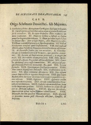 Cap. II. Origo Schismatis Donatistici, sub Majorino