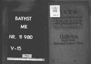 Hofstetten (Bezirksamt Eichstätt) Schul- und Meßmerhaus.