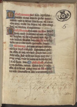 Psalterium - Hofbibliothek Aschaffenburg Ms. 5