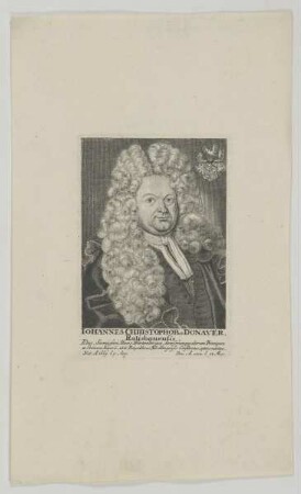 Bildnis Johann Christoph Donauer