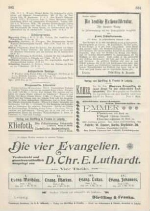 Antiquarische Kataloge