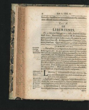 Tit. V. De Libertinis.