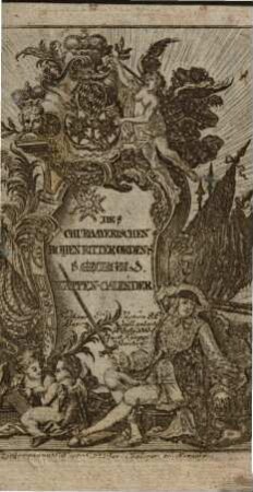 Des Churbaierischen Hohen Ritter-Ordens St. Georgii Wappen-Kalender. 1800