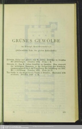 Grünes Gewölbe im Königl. Residenzschloss
