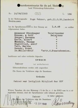 Zahner, Hugo
