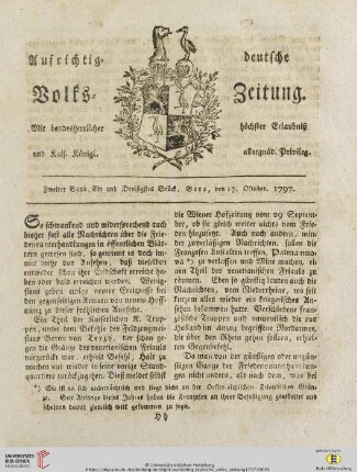Zweiter Band. Ein und Dreißigstes Stück