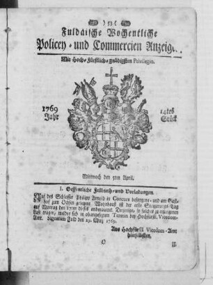 14tes Stück, Ausgabe vom 5. April 1769