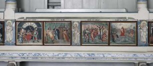 Szenen aus dem Leben Jesu — Szene 9 - 12: Ölberg, Gefangennahme, Christus vor Gericht, Verspottung