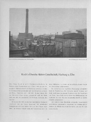 Koch's Ölwerke Aktien-Gesellschaft, Harburg a. Elbe