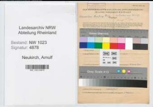 Entnazifizierung Arnulf Neukirch , geb. 29.10.1895 (Lehrer)