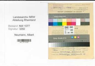 Entnazifizierung Albert Neumann , geb. 27.10.1919 (Polzist)
