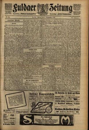 Zweite Ausgabe vom Freitag, den 05. November 1909.