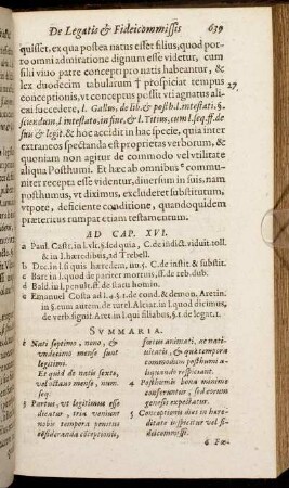 [Caput XVII. De partu legitimo, eiusque tempore.]