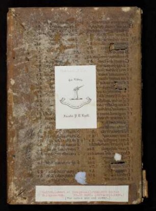 Fragment: Libellus tonarius (11./12. Jh., Abklatsch ehem. Spiegelbl., siehe auch hinterer Spiegel)