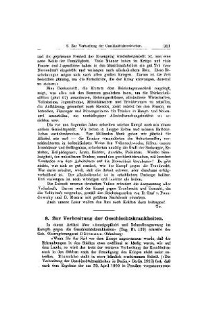 Zur Verbreitung der Geschlechtskrankheiten : [Mitteilungen]
