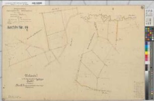 Brockhausen (Lippetal), Thöningsen (Soest), Grundstücksumlegung in der Feldmark Brockhausen-Thöningsen, Urkarte 1 Weslarn Flur 4;5