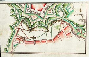 WHK 13 Spanischer Sukzessionskrieg 1701-1713 bis zum Frieden von Rastatt: Plan des Angriffs auf die Zitadelle von Lille mit Bericht Brückmanns aus Lille vom 13. November 1708