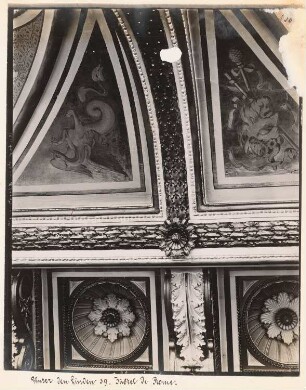 Hotel de Rome Unter den Linden, Berlin-Mitte: Detail Decke Festsaal (aus: Julius Kohte, Alt-Berlin, Bauwerke in Berlin und Charlottenburg, aufgenommen 1907-1914)