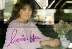 Autogrammkarte von Monika Herz (DDR-Sängerin)