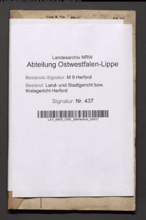 Erblasser: Niedermeier, Caspar Heinrich: