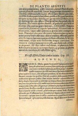 De plantis Aegypti liber : acc. liber de balsamo alias editus