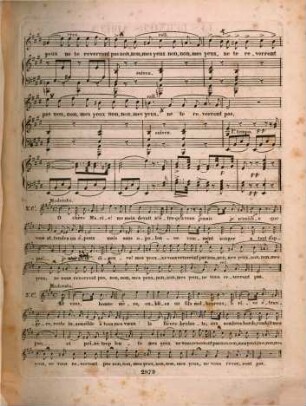 Les derniers adieux : romance (pour 1 voix avec pianoforte) ; paroles de Lecorney