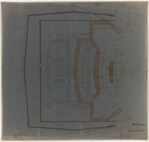 Stadttheater, Krefeld: Vorderhaus, Zuschauerraum: Binderzone 1:50