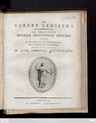 De Cerere Legifera