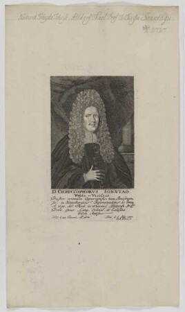 Bildnis des Christophorvs Sonntag