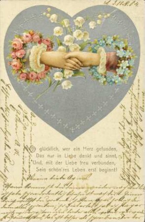 O glücklich, wer ein Herz gefunden, [...]