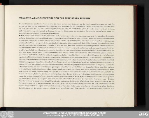 Vom Ottomanischen Weltreich Zur Türkischen Republik