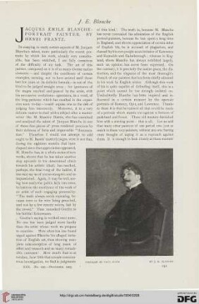 30: Jaques Emile Blanche: portrait painter