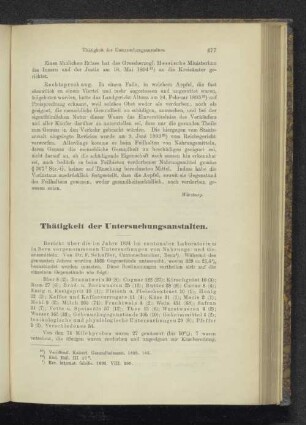 Thätigkeit der Untersuchungsanstalten.