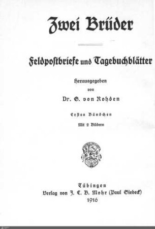 1: Leutnant Gotthold von Rohden