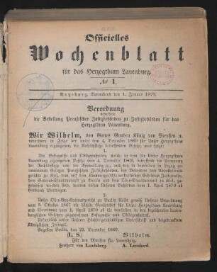 1. Januar-31. December 1870 = No. 1-105